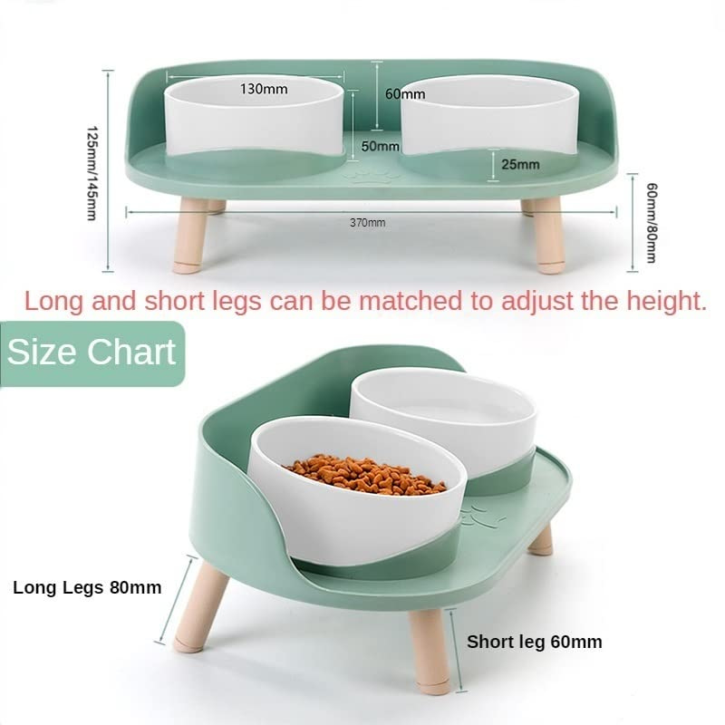 Comedero Doble Elevado Altitude M-Pets - Imagen 2