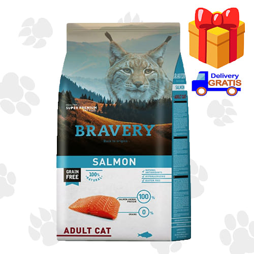 Bravery Gato Adulto de Salmón 7 kg