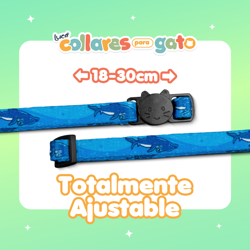 Collar para Gato Tiburón Martillo- Luca - Imagen 3
